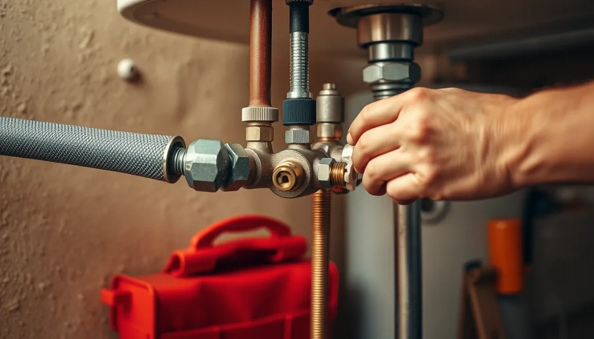 Installation d'un chauffe-eau thermodynamique par un plombier