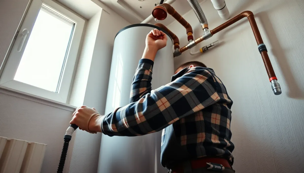 Installation d'un chauffe-eau thermodynamique monobloc par un professionnel