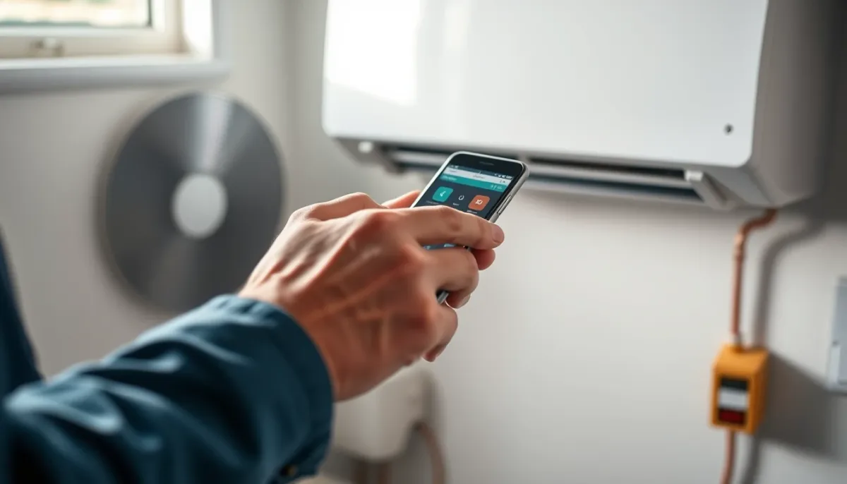 Pilotage d'une PAC air/air Daikin via l'application smartphone