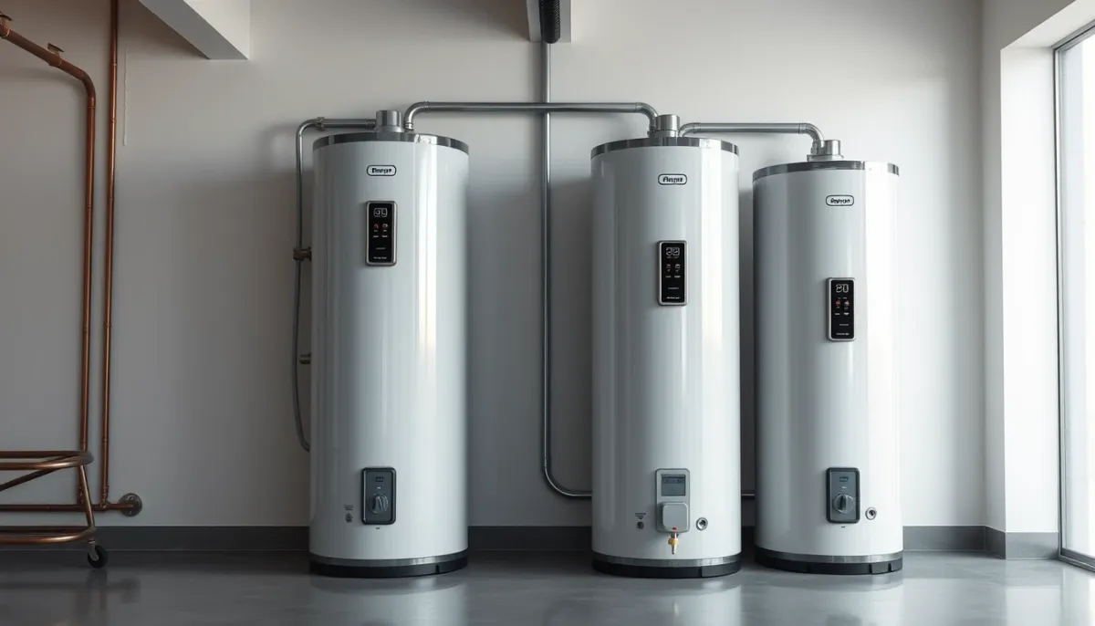 Comparaison de deux ballons thermodynamiques de 200 et 300 litres côte à côte