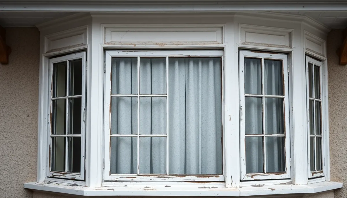Maison mal isolée avec simple vitrage illustrant les limites d'une PAC air/air