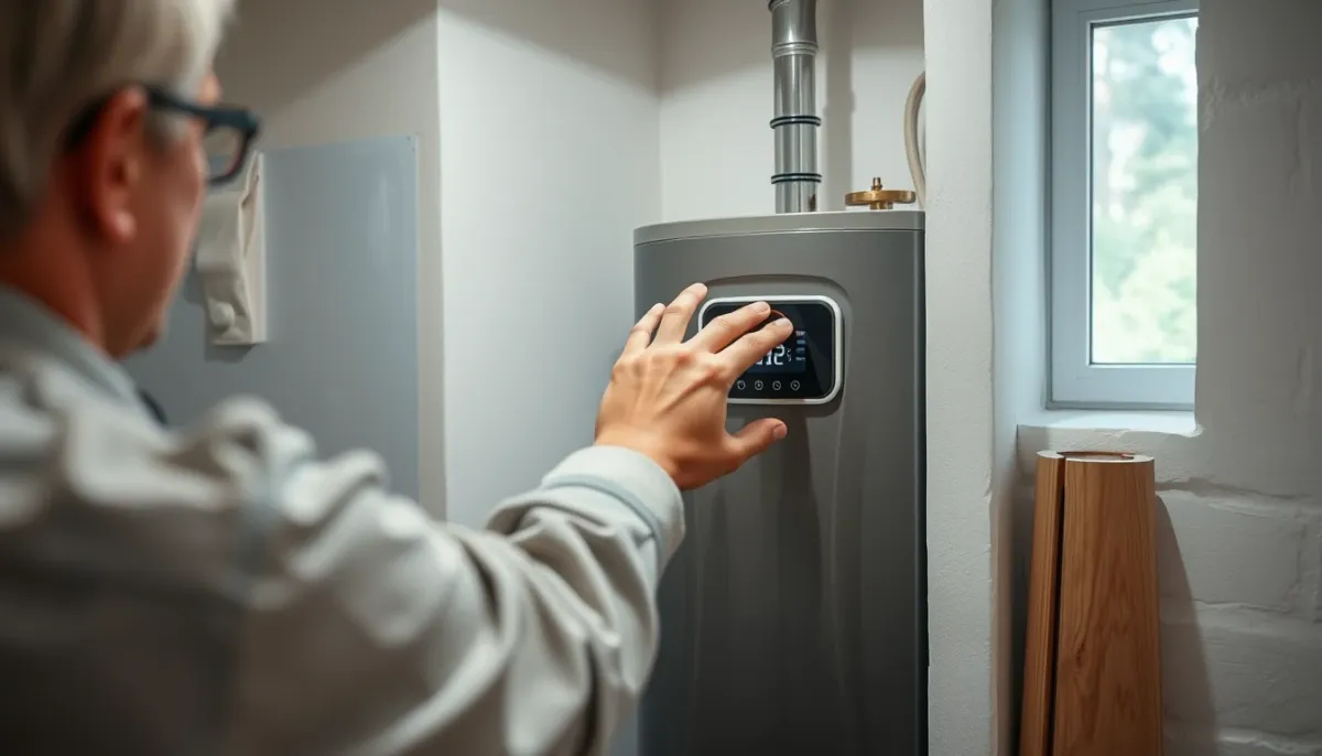Réglage du thermostat d'un chauffe-eau thermodynamique par un particulier